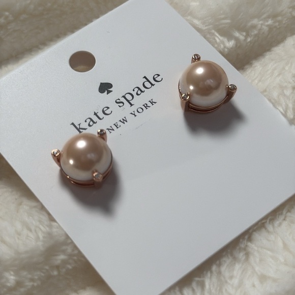 Kate Spade Rise and Shine Pearl Studs - Picture 3 of 5